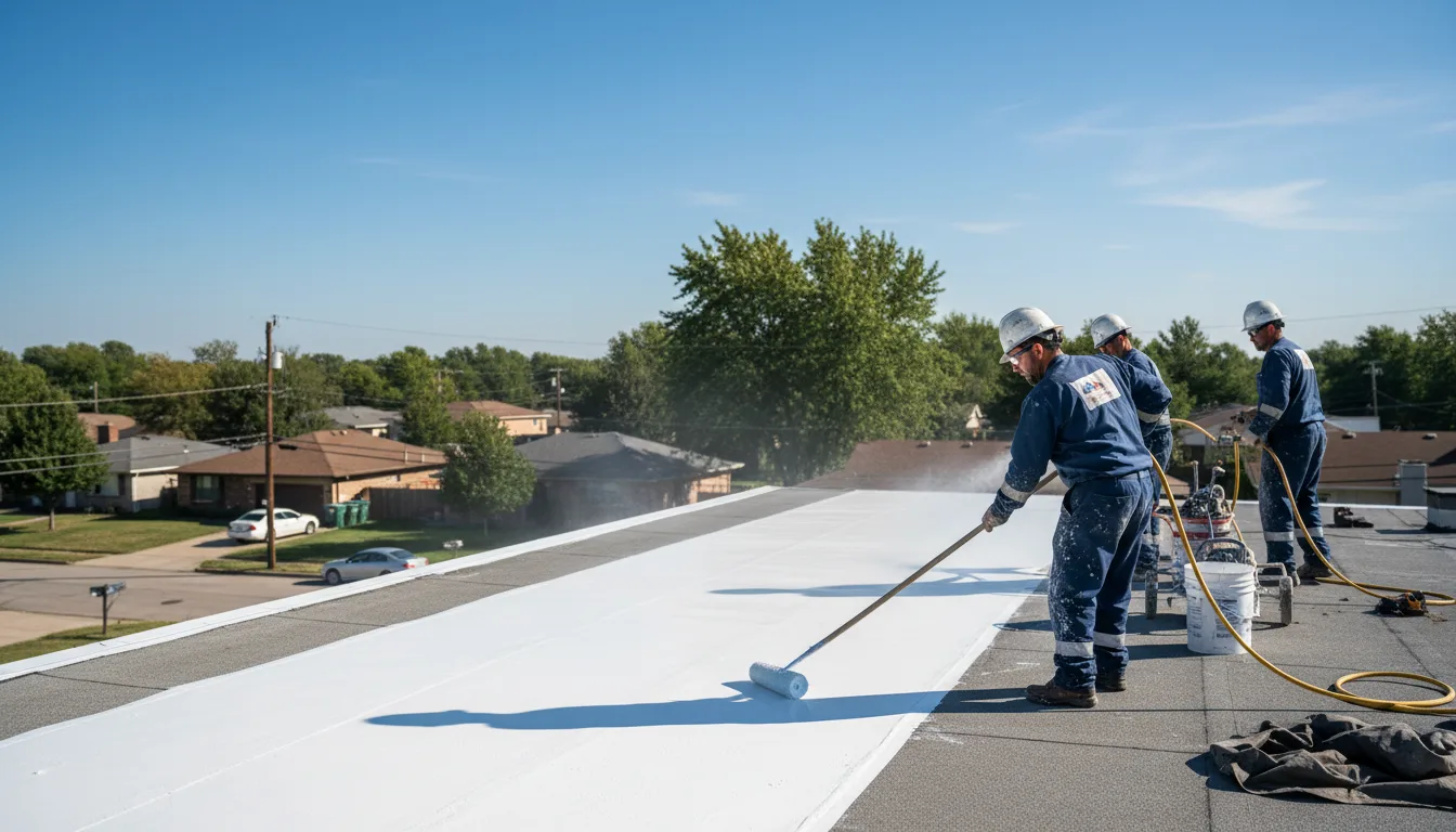 Commercial roof coating in Monroeton, PA near me